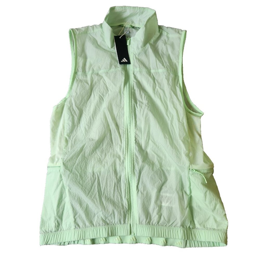 Adidas HIIT Training Vest Windbreaker Men’s Semi Green Spark Sports Jersey XL